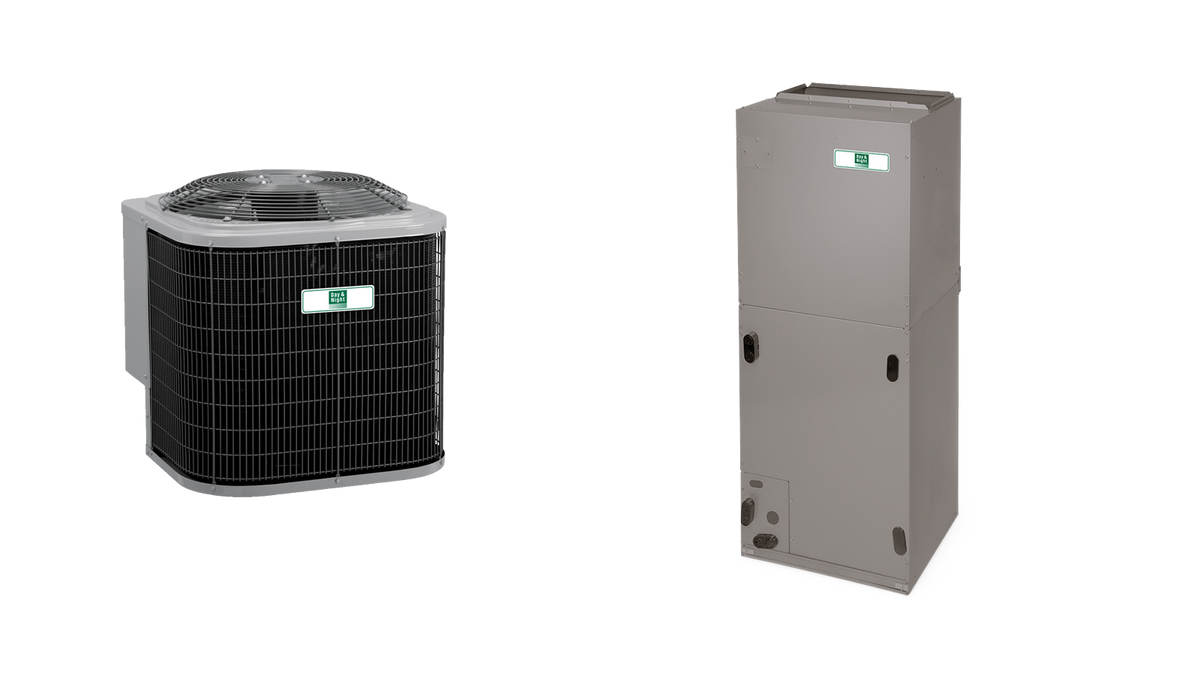 Day and Night 4 Ton Two-Stage AC System — Condenser + Air Handler + 10 kW Heat Strip