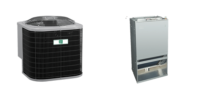 Day and Night 2 Ton AC System — Condenser + Multi-Speed Front-Draw Air Handler