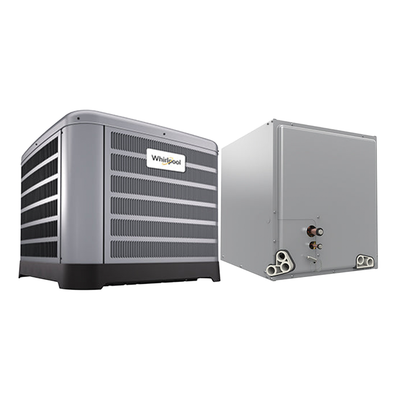 Whirlpool 1.5 Ton 13.4 SEER2 AC System — Condenser + Cased Coil (R-454B)